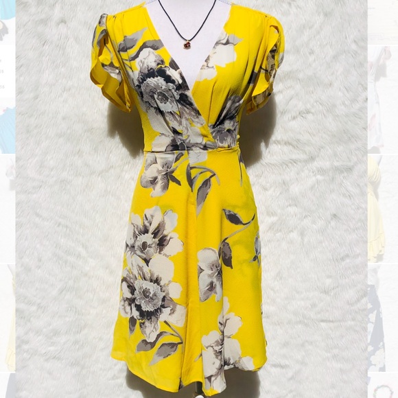 Dresses & Skirts - YELLOW FLORAL DRESS